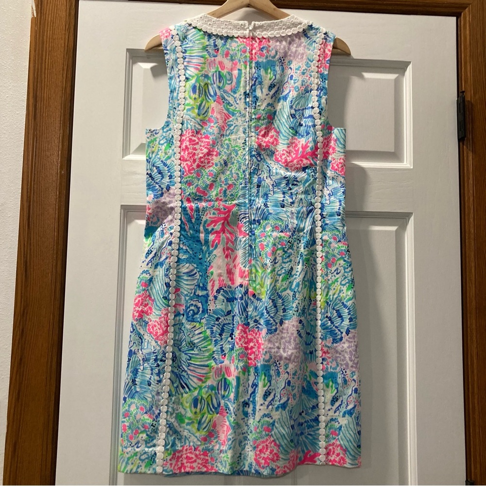 Lilly Pulitzer mila shift multi sink or swim 8 EUC - Picture 6 of 7